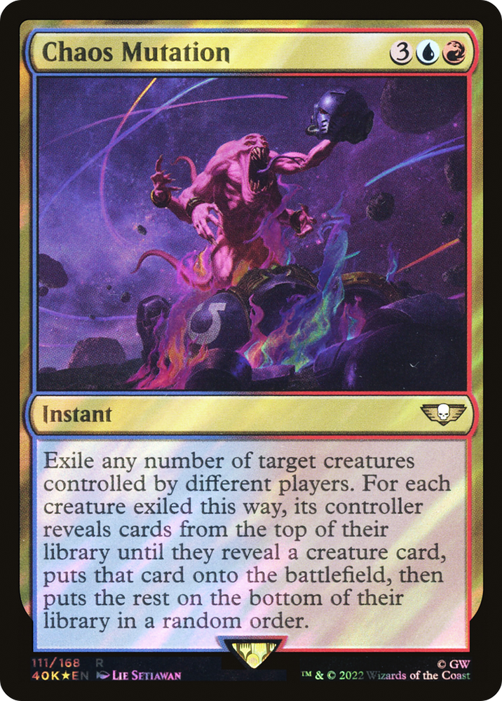 Chaos Mutation (Surge Foil) (40K-111★) - Warhammer 40,000 Commander Foil