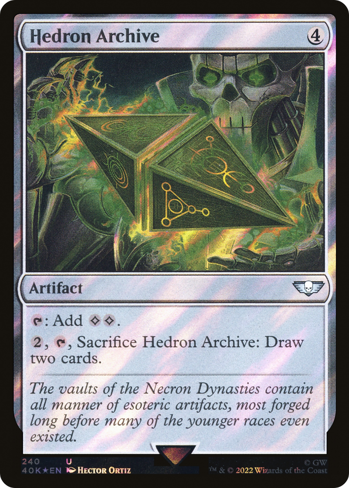 Hedron Archive (Surge Foil) (40K-240★) - Warhammer 40,000 Commander Foil