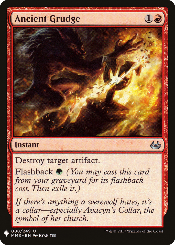 Ancient Grudge (LIST-MM3-88) - The List
