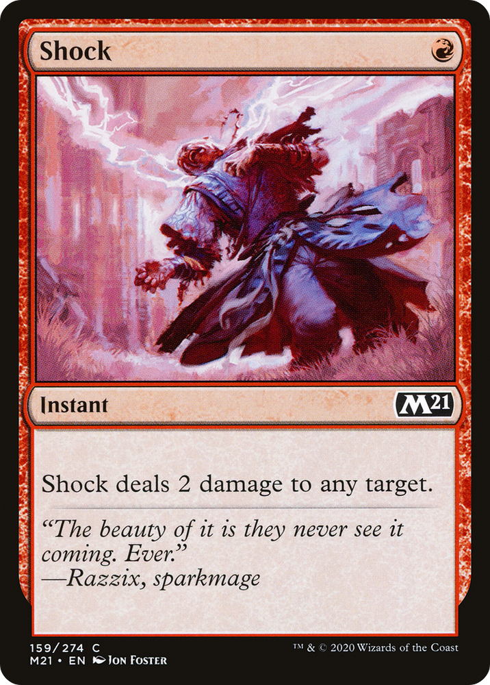 Shock (M21-159) - Core Set 2021 Foil