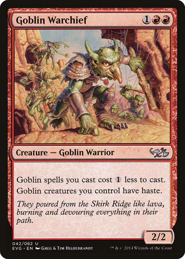 Goblin Warchief (DD3-) - Duel Decks Anthology: Elves vs. Goblins