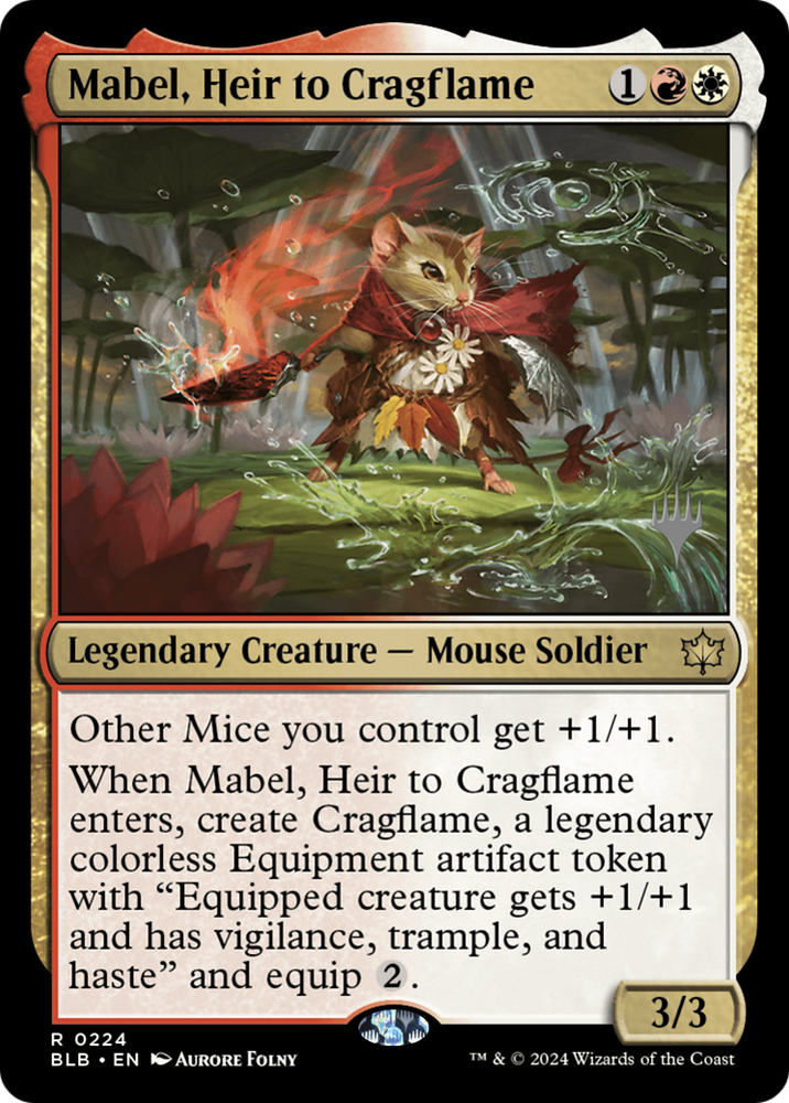 Mabel, Heir to Cragflame (PPBLB-224) - Bloomburrow Promos