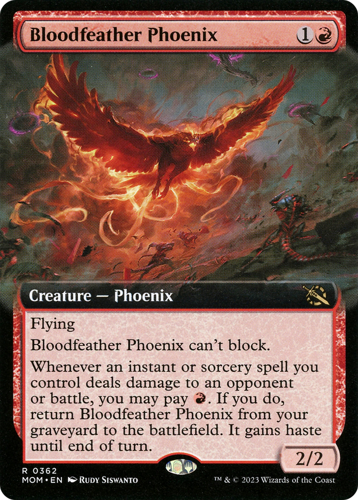Bloodfeather Phoenix (Extended Art) (MOM-362) - March of the Machine: (Extended Art) Foil