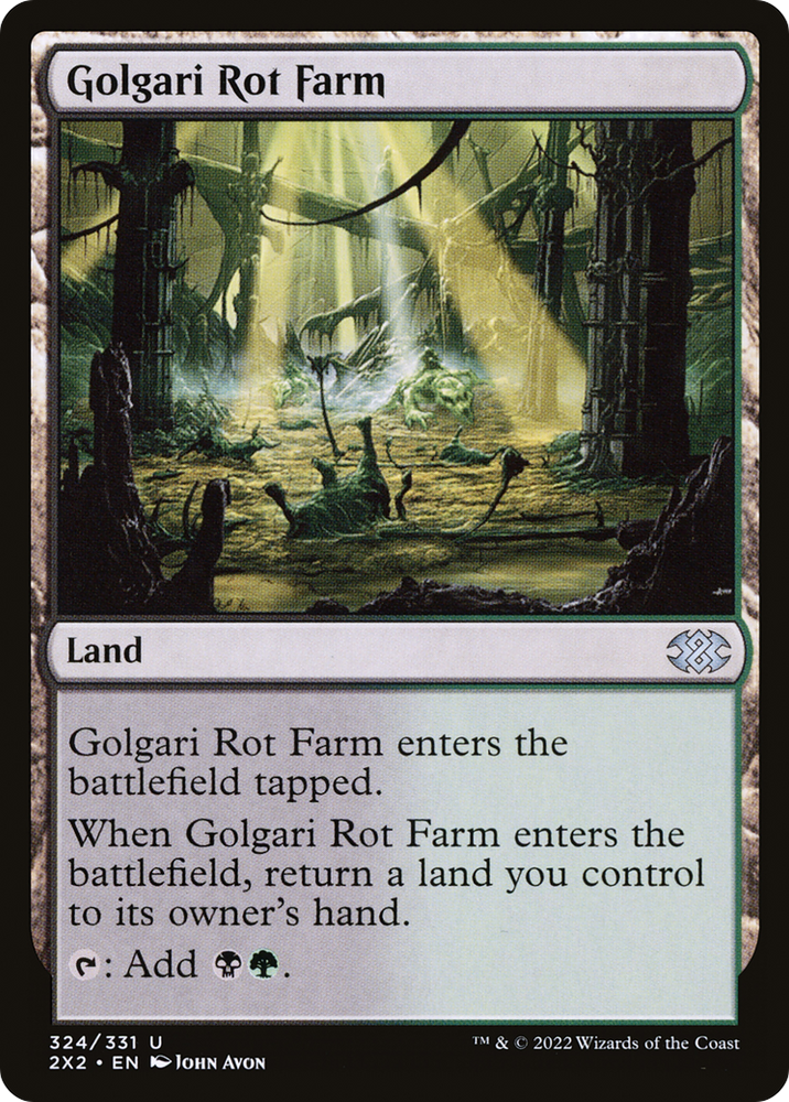 Golgari Rot Farm (2X2-324) - Double Masters 2022 Foil