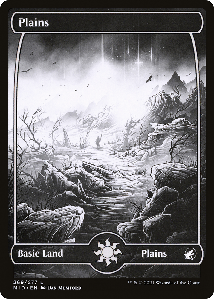 Plains (269) (MID-269) - Innistrad: Midnight Hunt: (Full Art, Showcase) Foil
