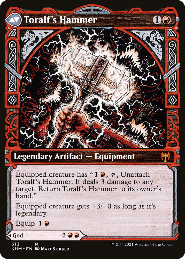 Toralf, God of Fury (Showcase) (KHM-313) - Kaldheim: (Showcase) Foil