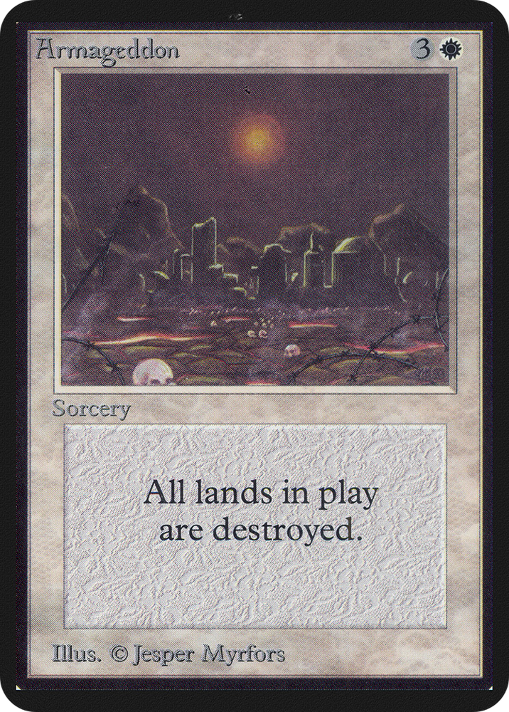Armageddon (LEA-) - Limited Edition Alpha