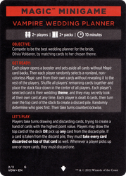 Vampire Wedding Planner // Vampire Wedding Planner (cont'd) (MVOW-002) - Innistrad: Crimson Vow Minigames