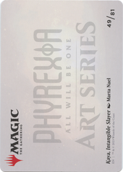 Kaya, Intangible Slayer // Kaya, Intangible Slayer (AONE-049) - Phyrexia: All Will Be One Art Series (Borderless) Foil