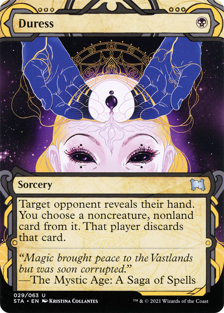 Duress (STA-029) - Strixhaven Mystical Archive: (Showcase) (Borderless) Foil