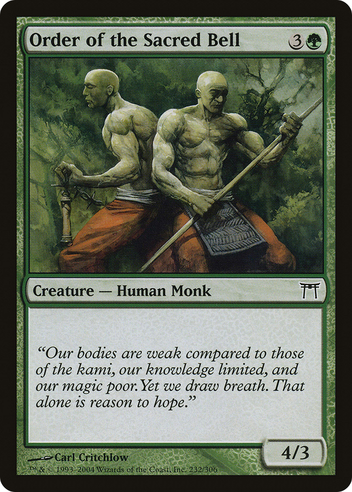 Order of the Sacred Bell (CHK-232) - Champions of Kamigawa Foil