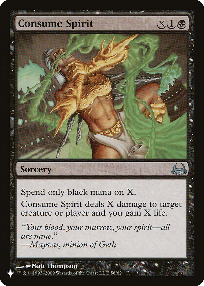 Consume Spirit (LIST-56/62) - The List