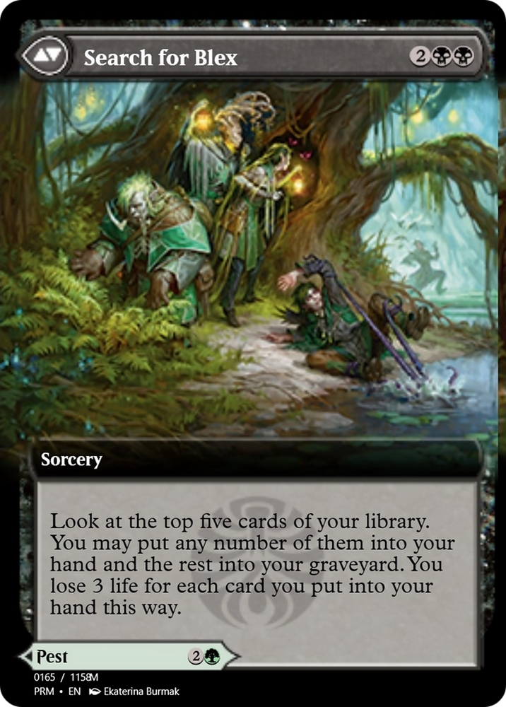 Blex, Vexing Pest // Search for Blex (PRM-90300) - Magic Online Promos