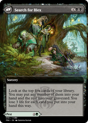 Blex, Vexing Pest // Search for Blex (PRM-90300) - Magic Online Promos