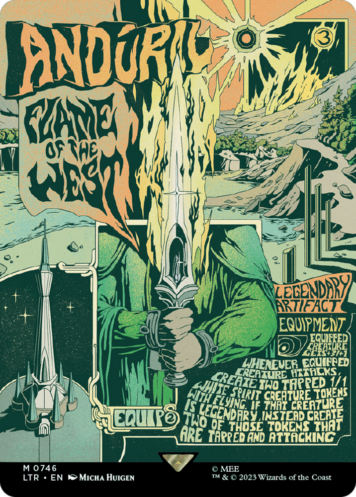 Anduril, Flame of the West (Borderless Poster) (LTR-746) - The Lord of the Rings: Tales of Middle-earth (Borderless) Foil