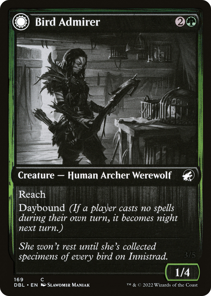 Bird Admirer (DBL-169) - Innistrad: Double Feature: (Double Faced Transform) Foil