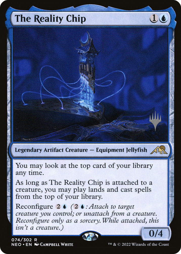 The Reality Chip (PPNEO-74P) - Kamigawa: Neon Dynasty Promos Foil