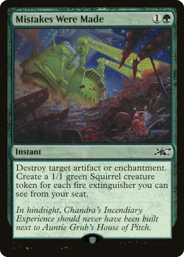 Mistakes Were Made (Galaxy Foil) (UNF-433) - Unfinity Foil