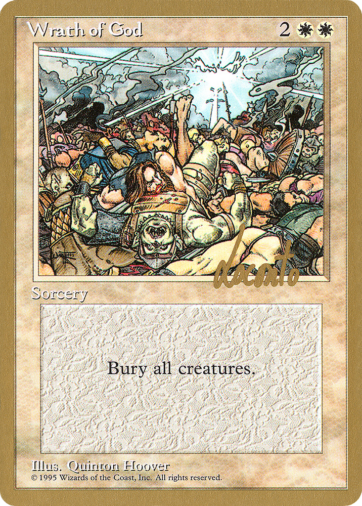 Wrath of God - 1996 Michael Loconto (4ED) (WCD-) - Pro Tour Collector Set