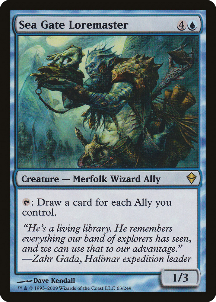 Sea Gate Loremaster (ZEN-063) - Zendikar Foil