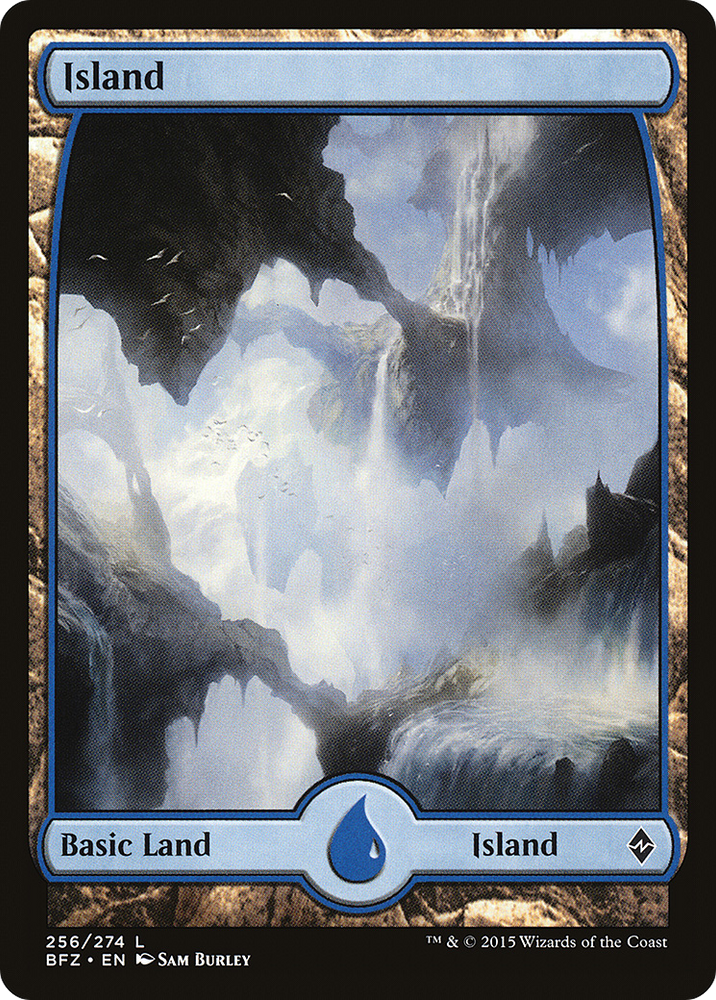 Island (256) - Full Art (BFZ-256) - Battle for Zendikar