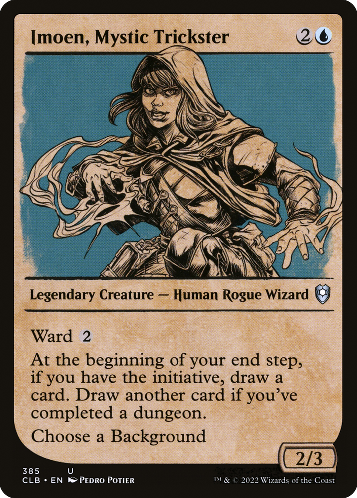 Imoen, Mystic Trickster (Showcase) (CLB-385) - Commander Legends: Battle for Baldur's Gate: (Showcase) Foil