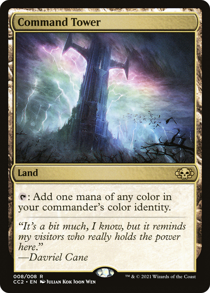 Command Tower (CC2-008) - Commander Collection: Black Foil