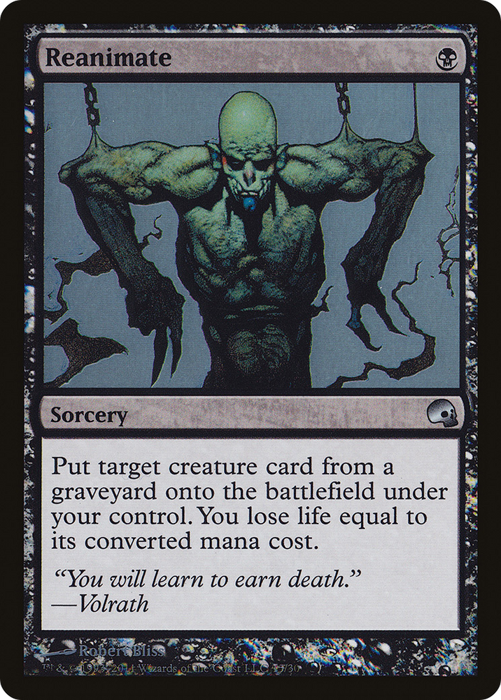 Reanimate (GRV-015) - Premium Deck Series: Graveborn Foil
