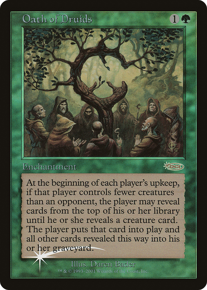 Oath of Druids (JDG-002) - Judge Gift Cards 2001 Foil