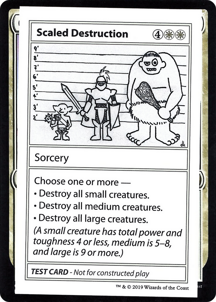 Scaled Destruction (No PW Symbol) (CMB1-012) - Mystery Booster Playtest Cards 2021