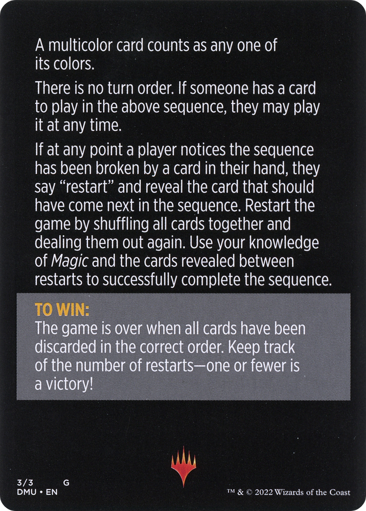 Telepathic Transmission // Telepathic Transmission (cont'd) (MDMU-003) - Dominaria United Minigames