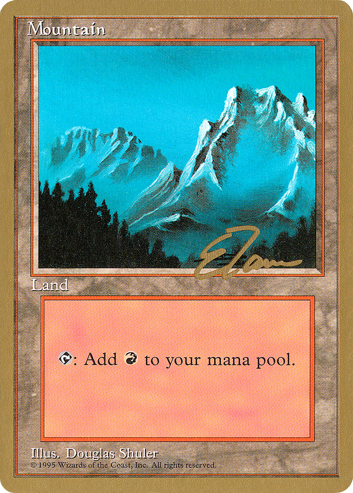 Mountain (B) - 1996 Eric Tam (4ED) (WCD-) - Pro Tour Collector Set