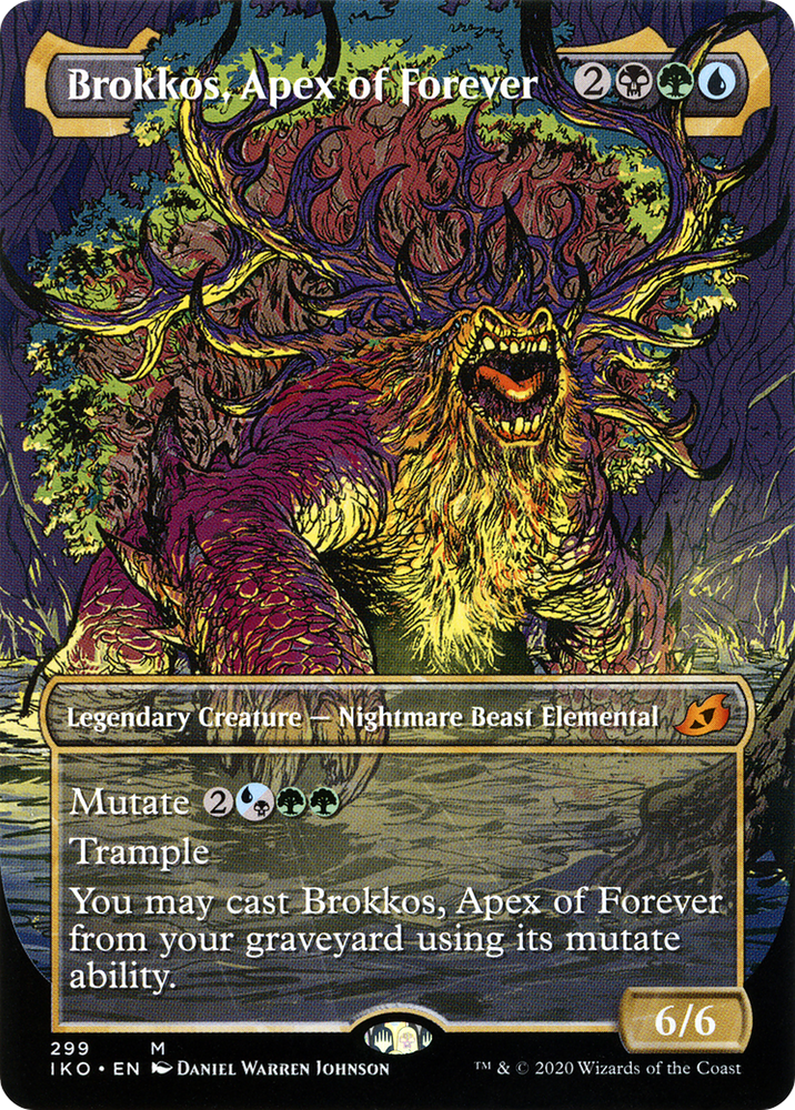 Brokkos, Apex of Forever (Showcase) (IKO-299) - Ikoria: Lair of Behemoths: (Showcase) (Borderless)