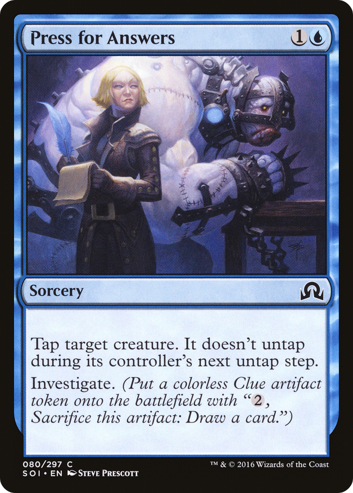 Press for Answers (SOI-080) - Shadows over Innistrad Foil