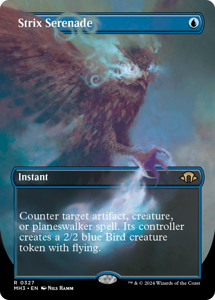 Strix Serenade (Borderless) (MH3-327) - Modern Horizons 3 (Borderless)
