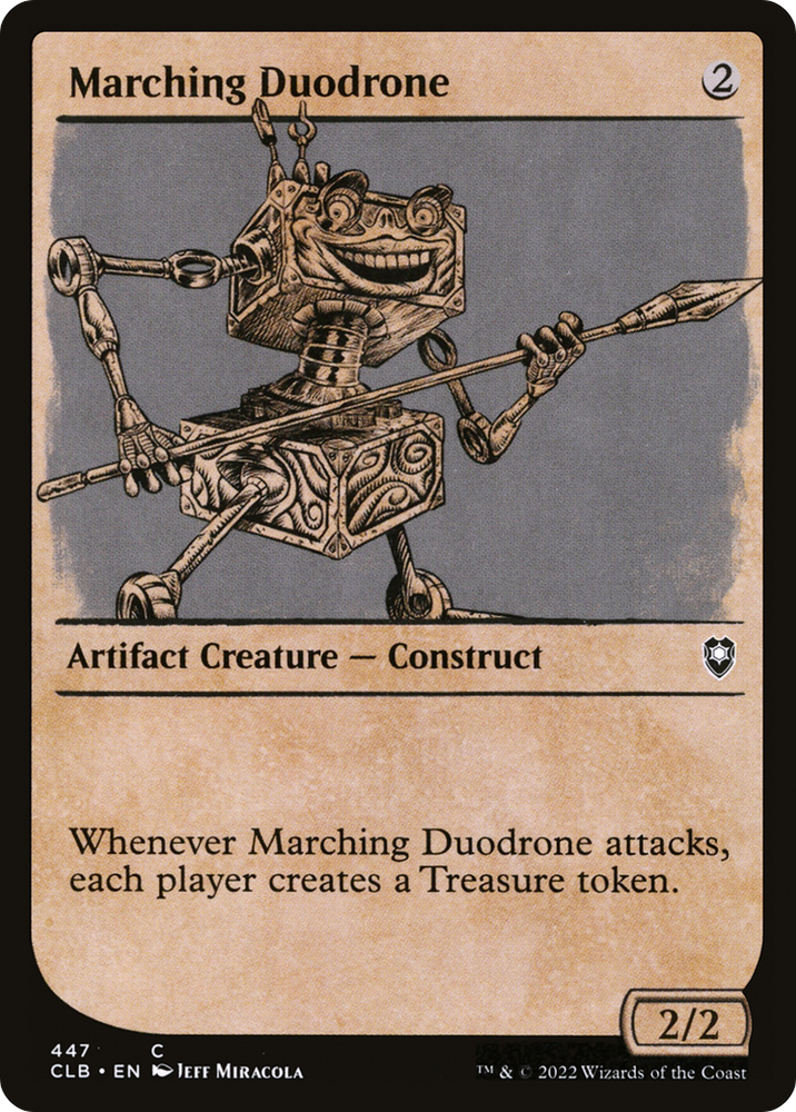 Marching Duodrone (Showcase) (CLB-447) - Commander Legends: Battle for Baldur's Gate: (Showcase) Foil