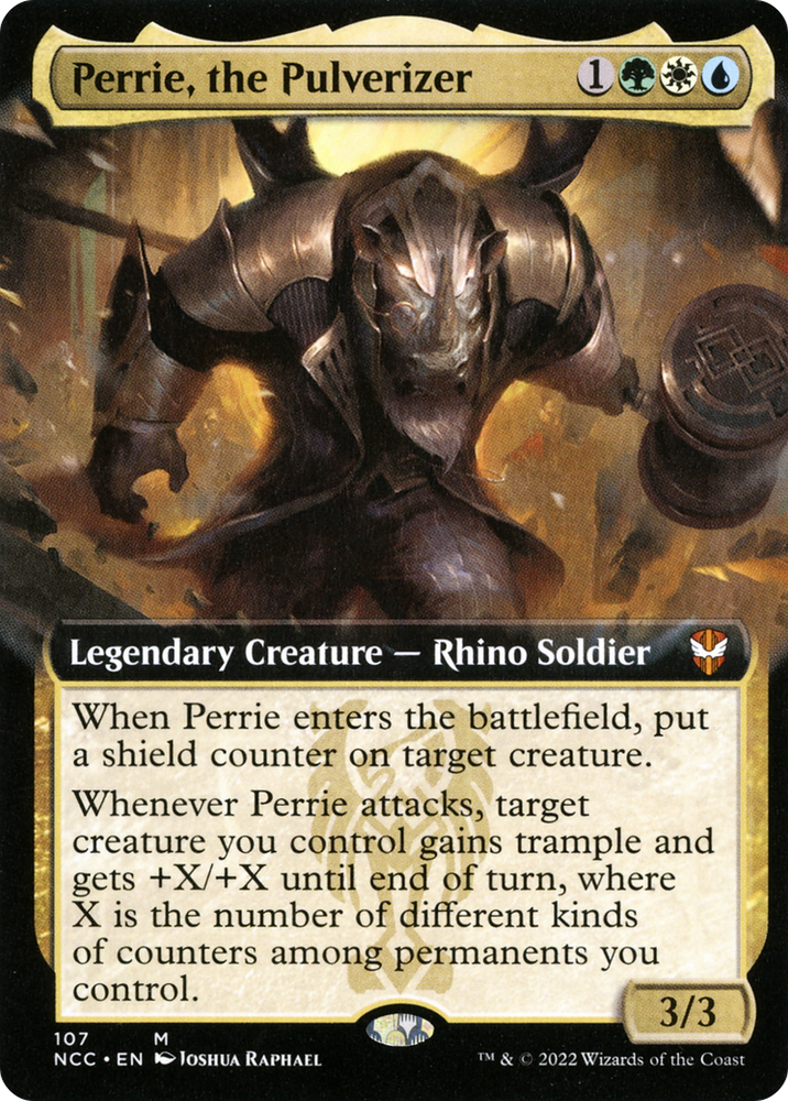 Perrie, the Pulverizer (Extended Art) (NCC-107) - New Capenna Commander: (Extended Art)