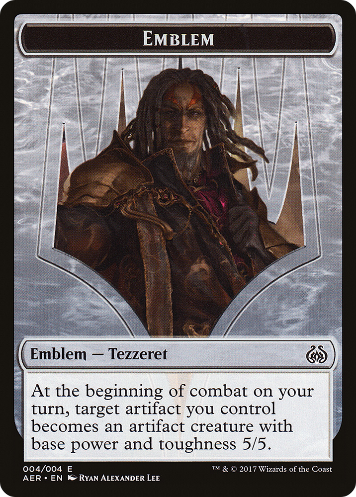 Emblem - Tezzeret the Schemer (AER-004) - Aether Revolt Tokens