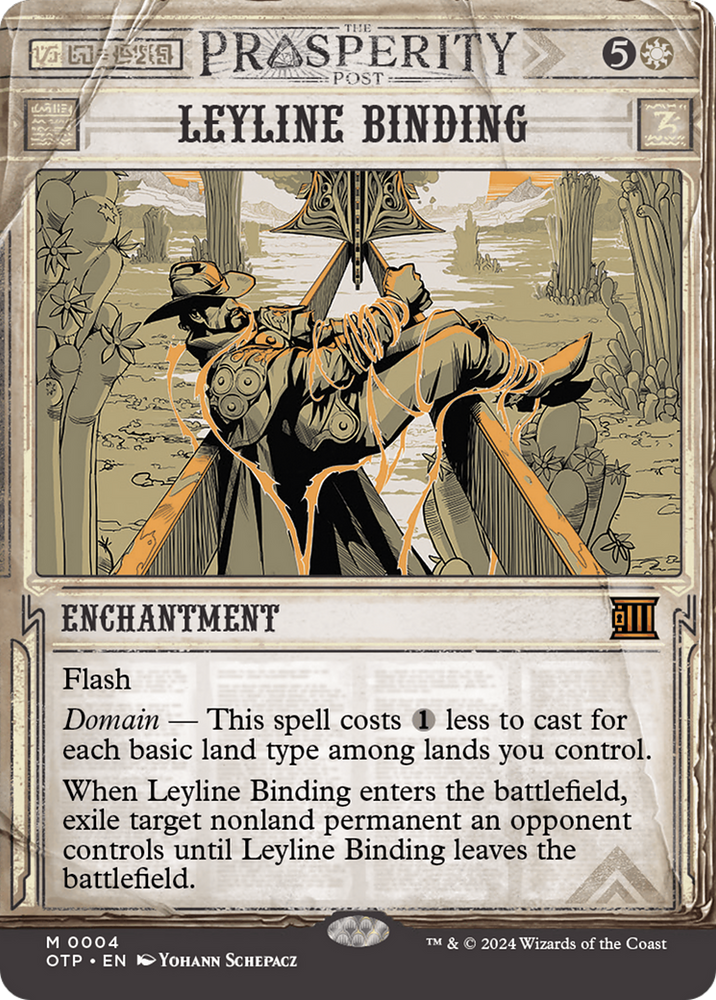 Leyline Binding (OTP-004) - Breaking News: (Showcase) (Borderless) Foil