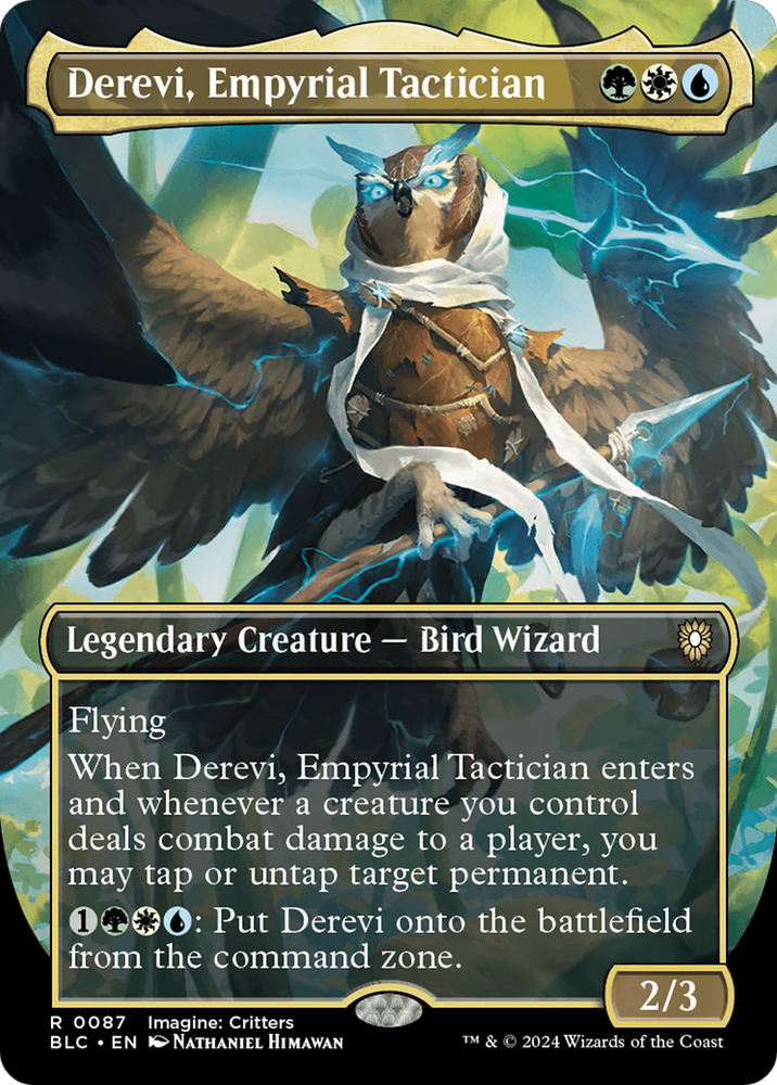 Derevi, Empyrial Tactician (BLC-087) - Bloomburrow Commander (Borderless)