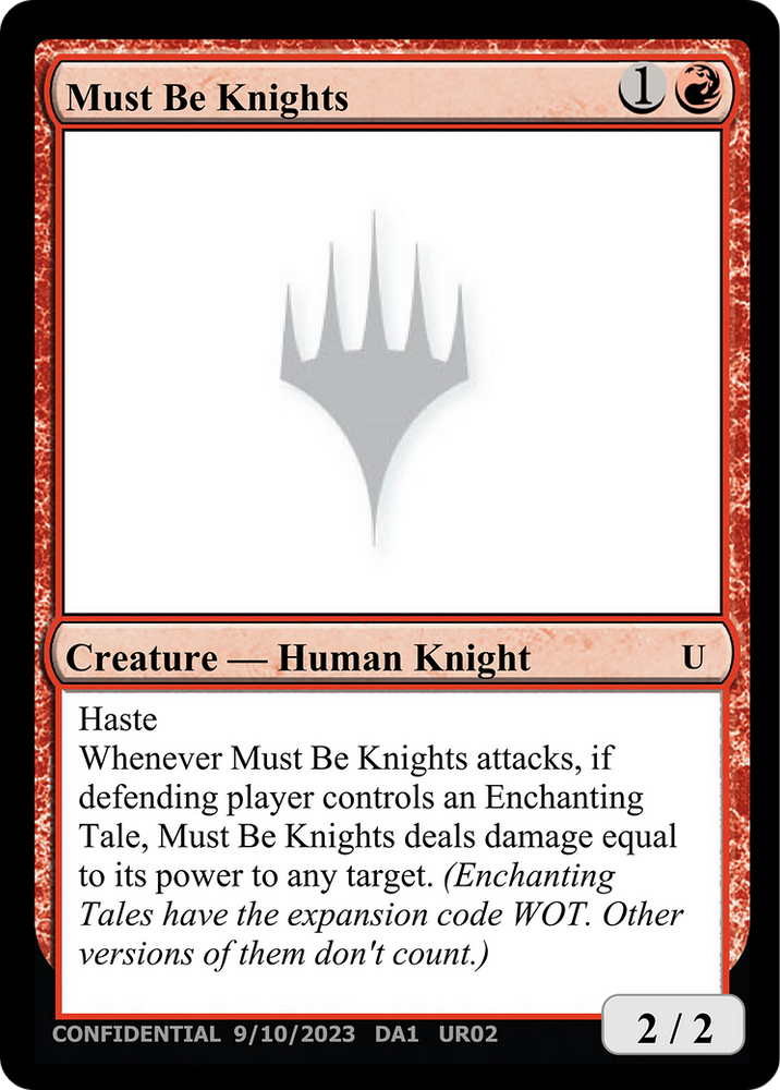 Must Be Knights (UNK-UR02A) - Unknown Event