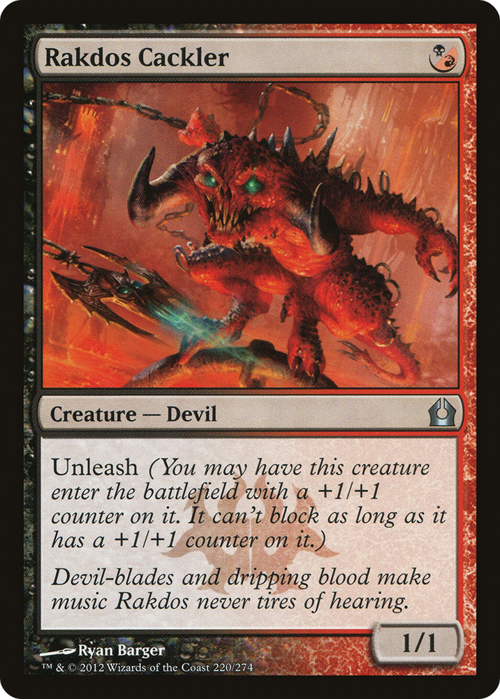 Rakdos Cackler (RTR-220) - Return to Ravnica Foil
