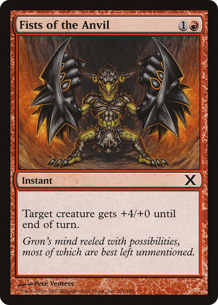 Fists of the Anvil (10E-201) - Tenth Edition Foil