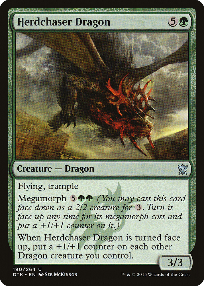 Herdchaser Dragon (DTK-190) - Dragons of Tarkir