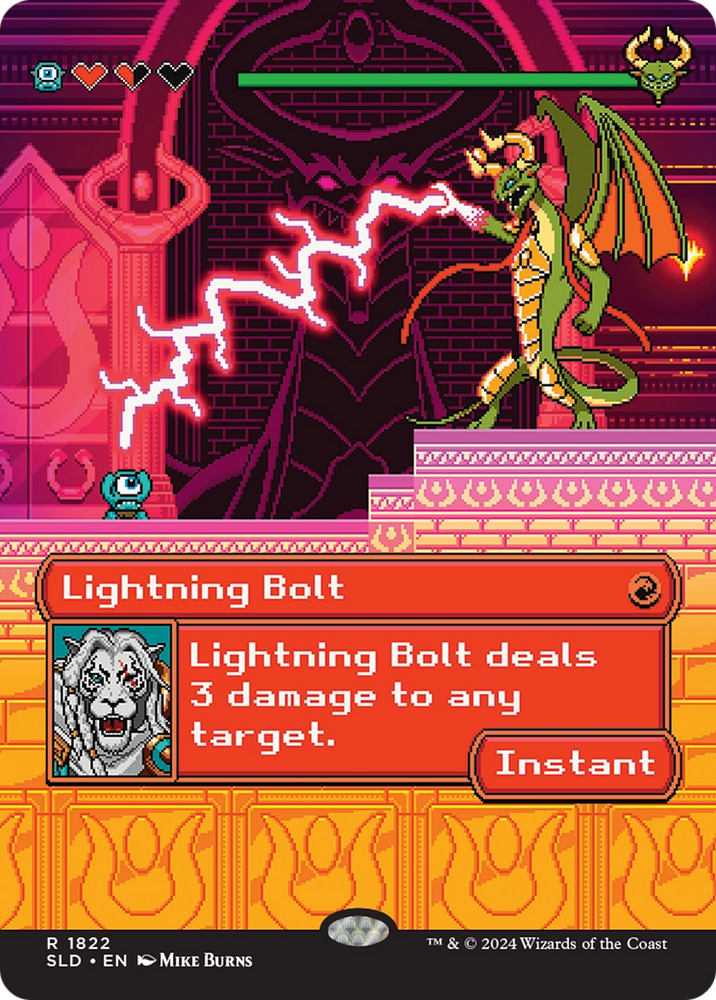 Lightning Bolt (SLD-1822) - Secret Lair Drop (Borderless)