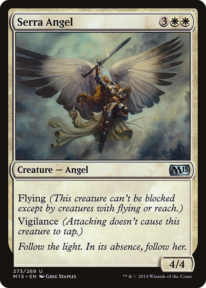 Serra Angel (M15-273) - Magic 2015 Foil