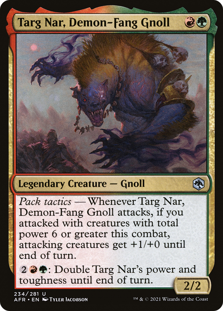 Targ Nar, Demon-Fang Gnoll (AFR-234) - Adventures in the Forgotten Realms Foil