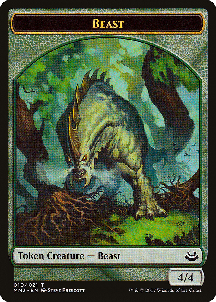 Beast Token (4/4) (MM3-010) - Modern Masters 2017 Tokens