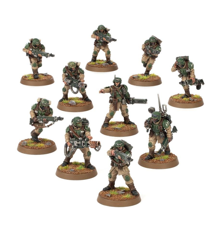 Warhammer 40,000 Astra Militarum Cadian Shock Troops (10 Miniatures)