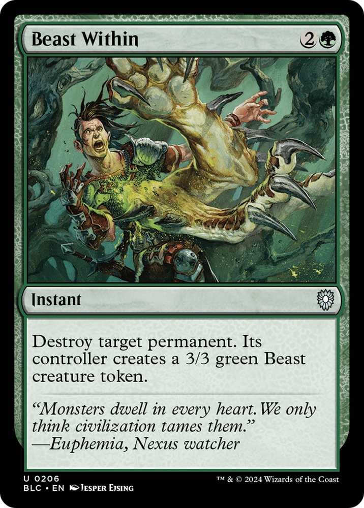 Beast Within (BLC-206) - Bloomburrow Commander